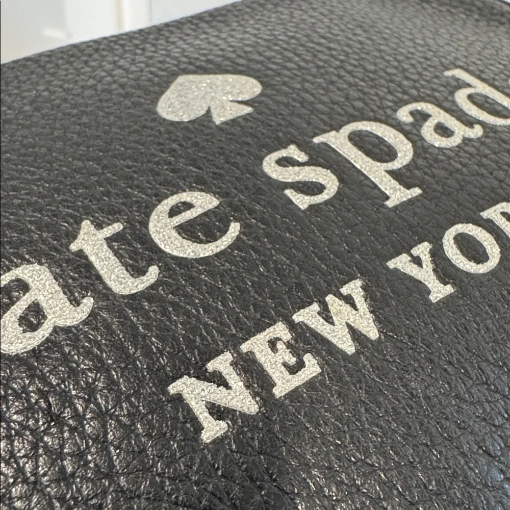 Kate Spade Bag Glitter On Mini Camera Black Pebbled Leather Crossbody